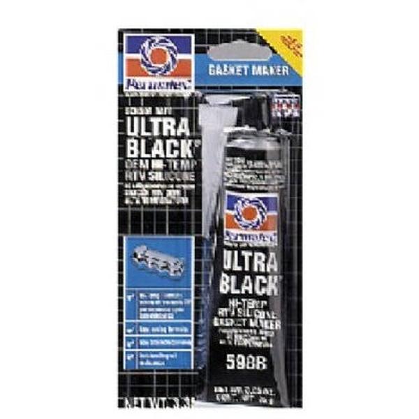 Picture of ITW 586198 Ultra Black OEM Hi Temp Room Temperature Vulcanizing Gasket Material - Pack of 12