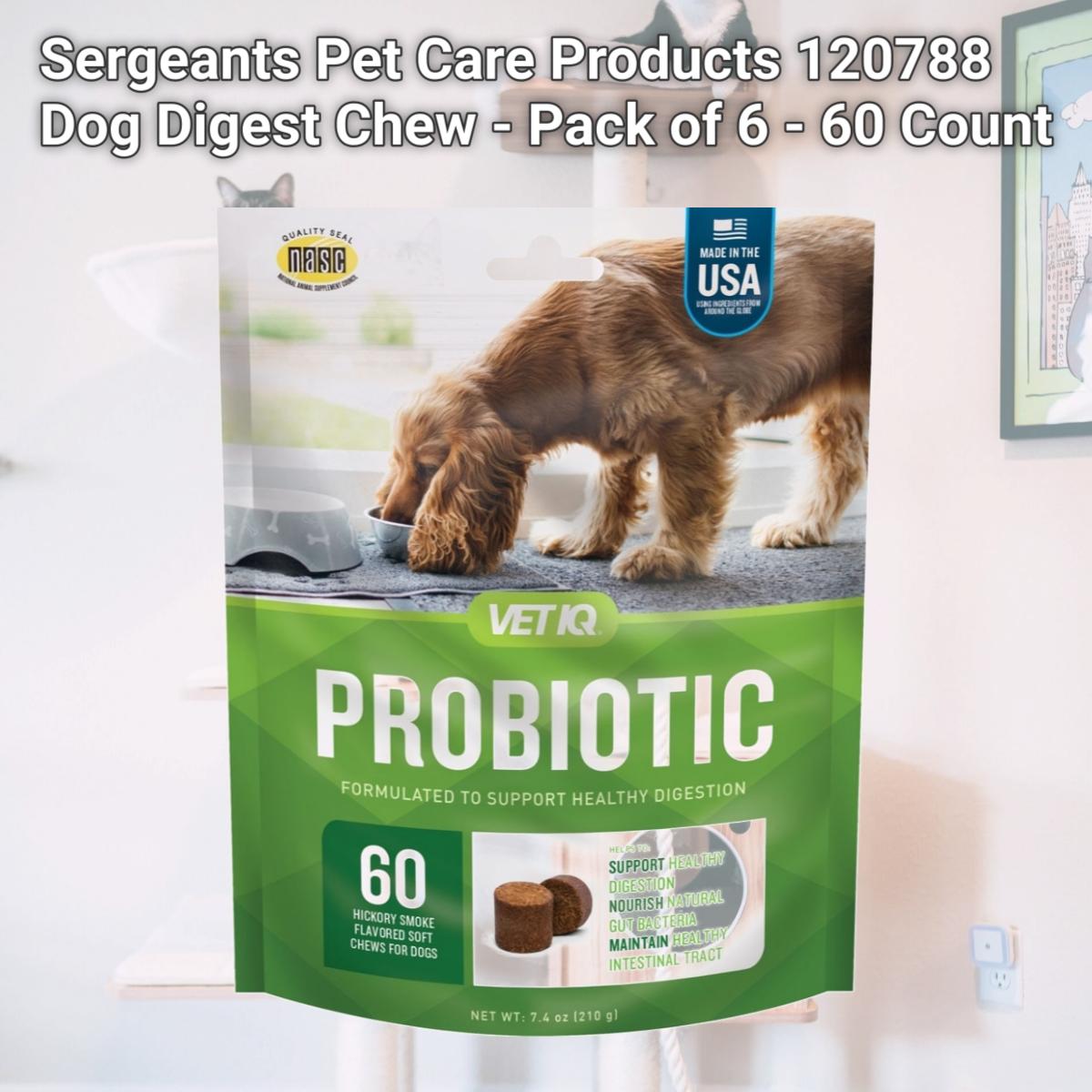 Picture of Sergeants Pet Care Products 120788 Dog Digest Chew  - 60 Count