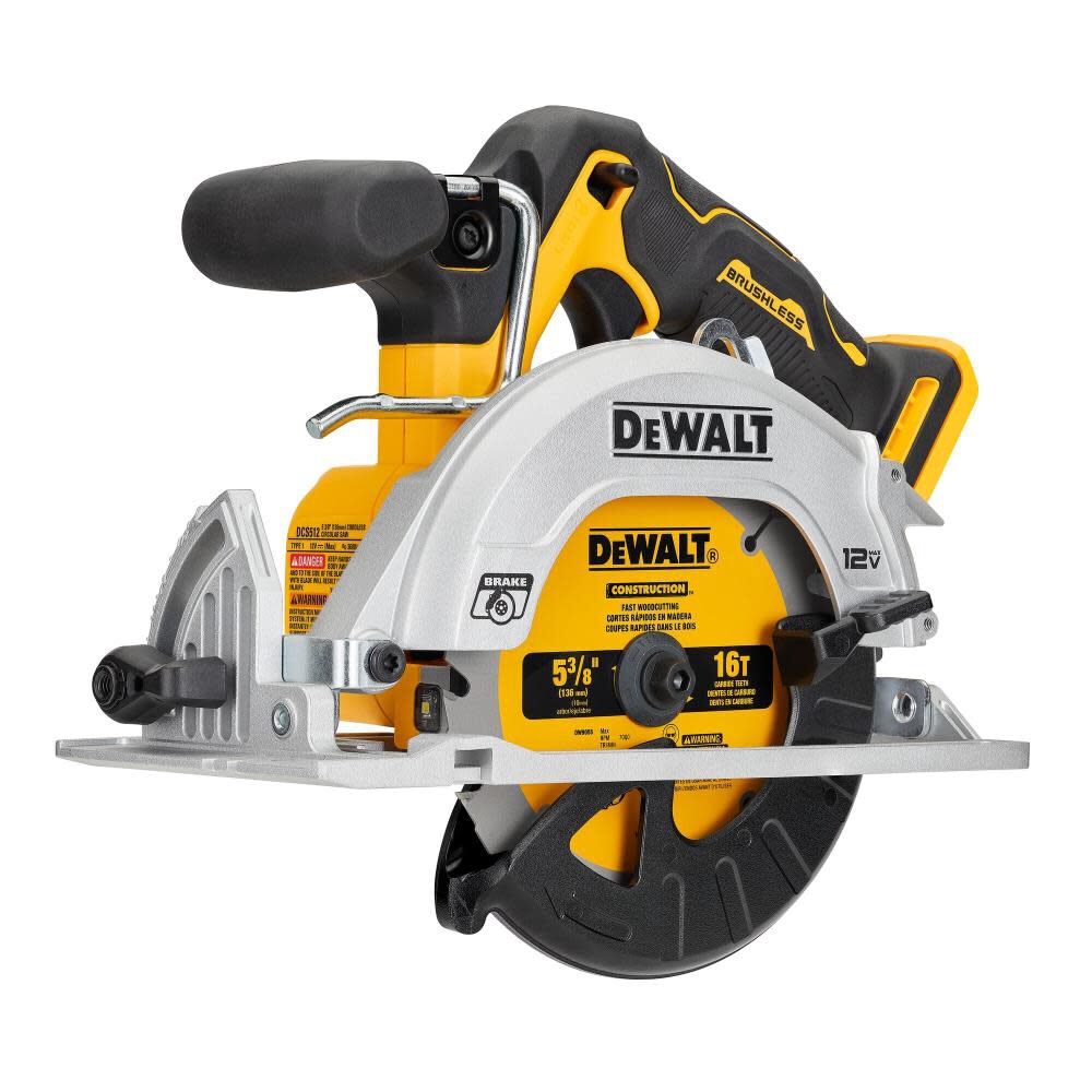 Picture of Black & Decker Dewalt 120529 0.37 in. 12V Brushless Circular Saw&#44; Yellow