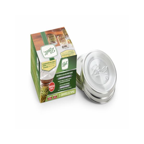 Picture of Newell 123684 Stainless Steel Wide Mouth Lids - Set of 3 - Pack of 12