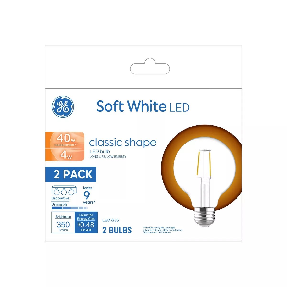 Picture of GE Lighting 125060 GE 4W Fan Bulb&#44; Clear - Set of 2 - Pack of 6