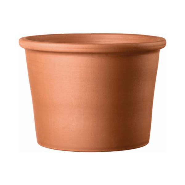 3.4 in. Terracotta Clay Round Cylinder Planter, Red