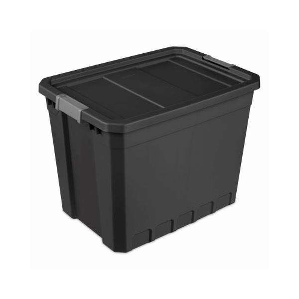 27 Gallon Stacker Box - Black Opaque - Large Capacity Storage Solution