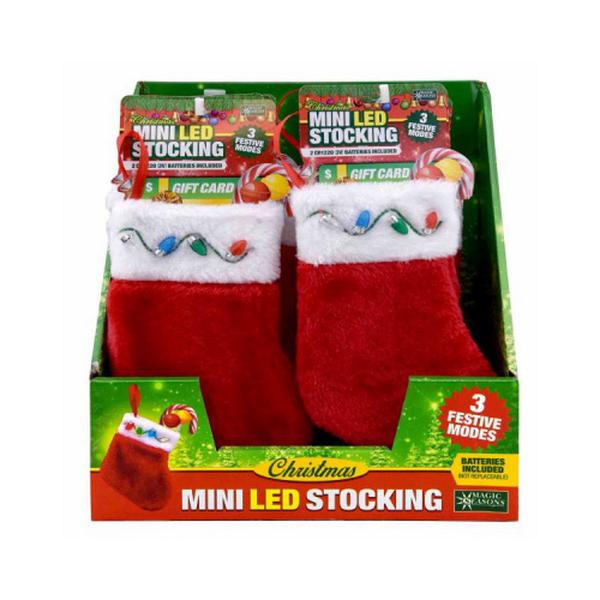 124921 LED Gift Card Stocking - Pack of 12