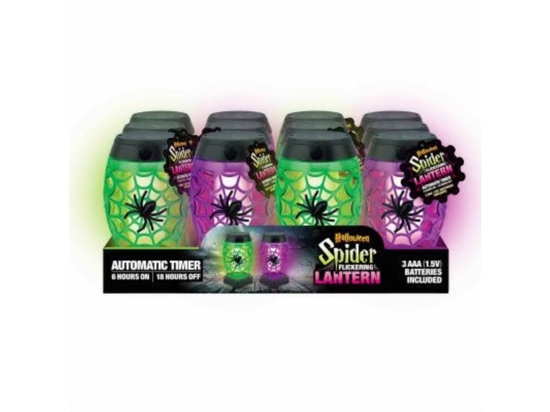 Picture of Shawshank LEDz 126185 Flickering Spider Lantern&#44; Purple & Green - Pack of 12