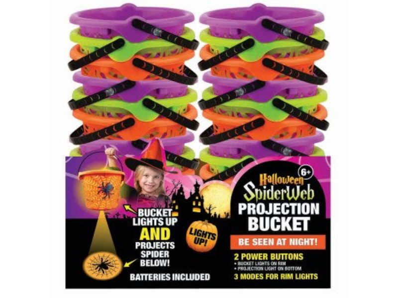 Halloween Light Bucket - Orange, Green & Purple - Pack of 24