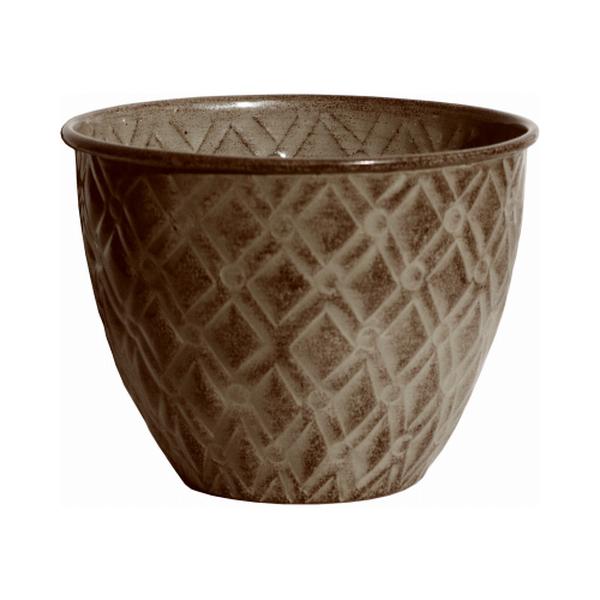 5 in. Diamond Planter  Gray