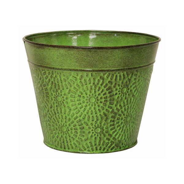 6 in. Cove Sheet Metal Planter  Sweet Pea