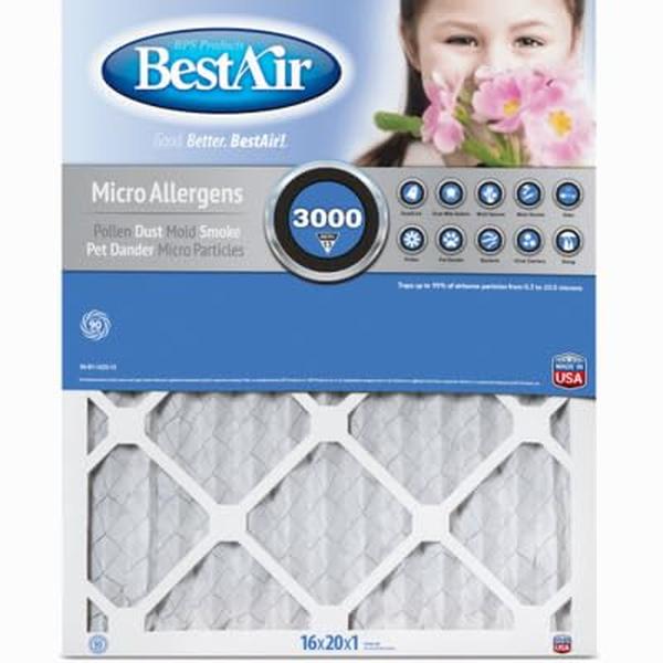 122337 20 x 30 x 1 in. Naturalaire Polyester Synthetic Pleated Air Filter - Pack of 6