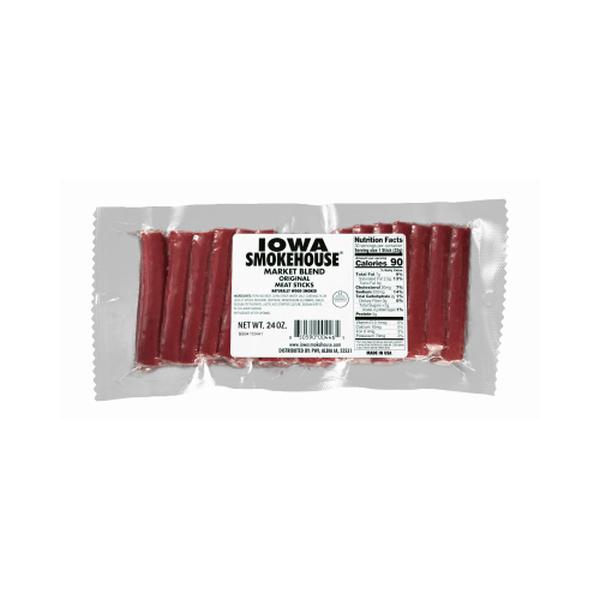 Picture of Iowa Smokehouse & Preferred Wholesale 125403 24 oz 40 Count Original Market Blend Meat Stick - Pack of 6