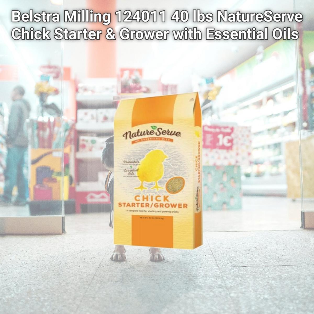 Picture of Belstra Milling 124011 40 lbs NatureServe Chick Starter & Grower with Essential Oils