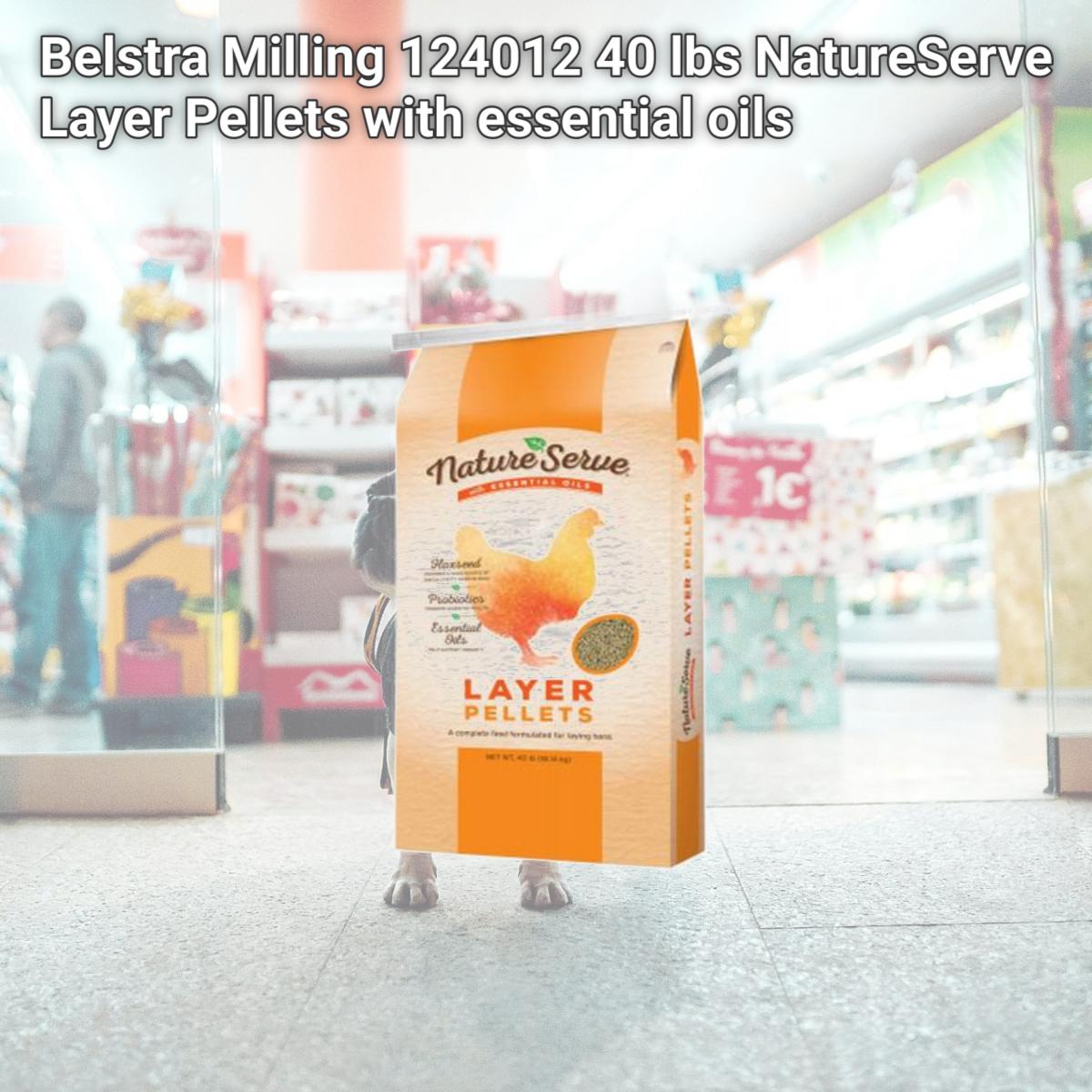 Picture of Belstra Milling 124012 40 lbs NatureServe Layer Pellets with essential oils