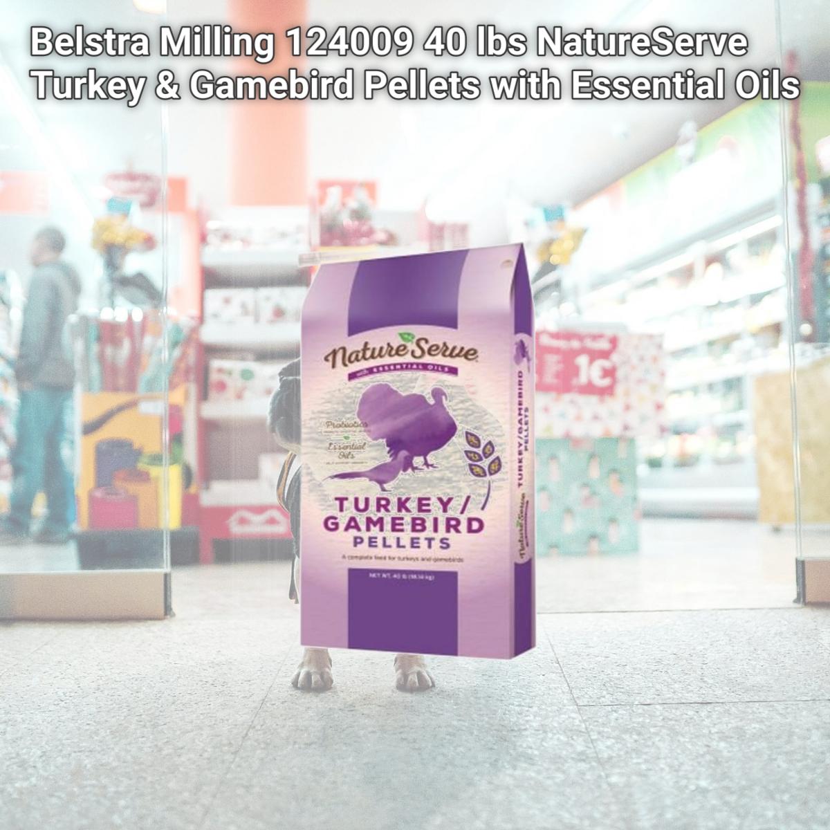 Picture of Belstra Milling 124009 40 lbs NatureServe Turkey & Gamebird Pellets with Essential Oils
