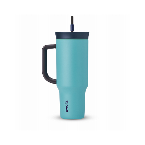 Picture of Trove Brands 126335 40 oz Owala Stainless Steel Travel Tumbler - Splash Zone  Grey &amp; Teal