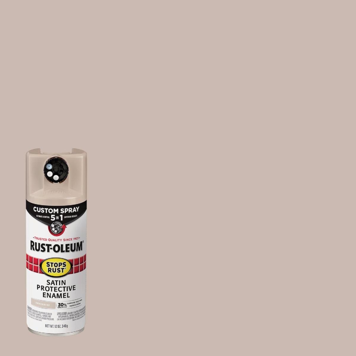 Stops Rust French Beige Satin Spray Paint 12 oz (376879)
