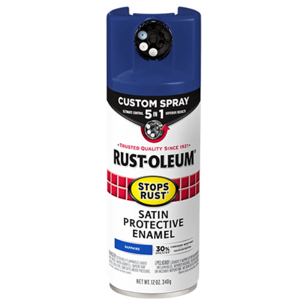 Stops Rust Sapphire Satin Spray Paint 12 oz (376881)