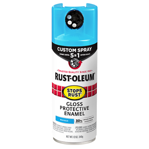 Stops Rust Maui Blue Gloss Spray Paint 12 oz (376907)