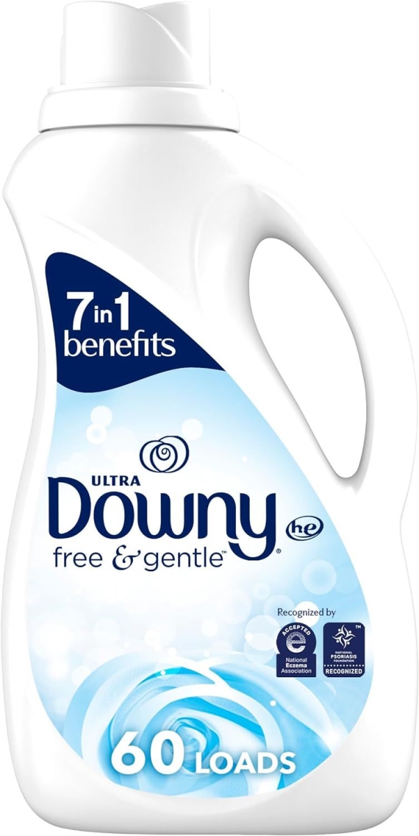 Downy Free & Gentle Soft Liquid Fabric Softener, Unscented, 44 fl oz - 44 oz | CVS