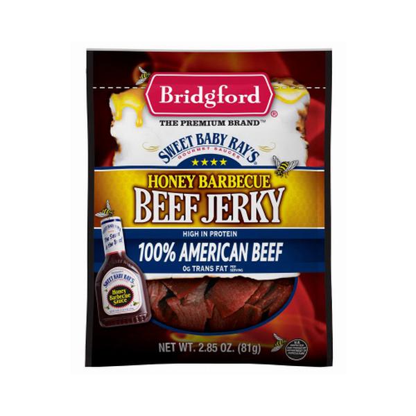 Picture of Bridgford Marketing 128452 2.85 oz Sweet Baby Rays Honey BBQ Beef Jerky