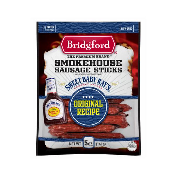 Picture of Bridgford Marketing 128457 5 oz Sweet Baby Rays Smoked Sausage Sticks Original