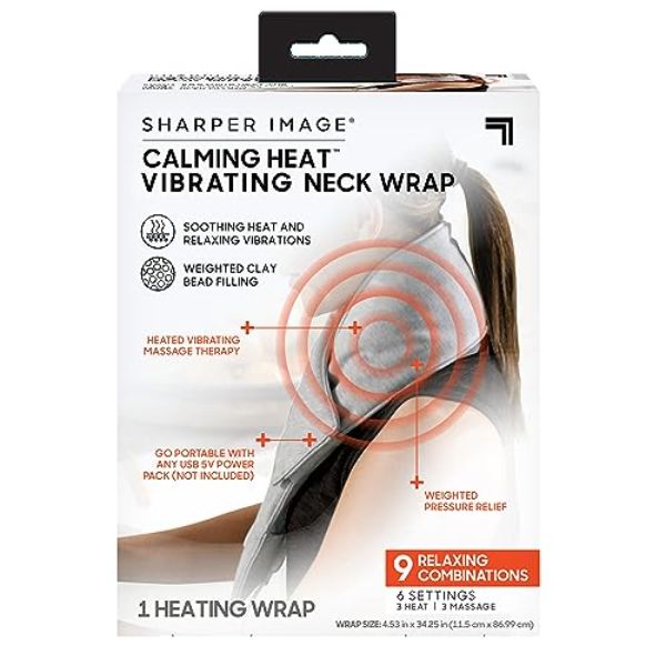 Picture of Allstar Marketing Group 114739 Massaging Neck Wrap&#44; Grey