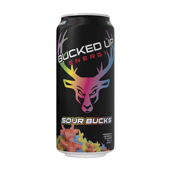 Picture of Bucked Up 127437 Sour Bucks Energy Drink - Pack of 12