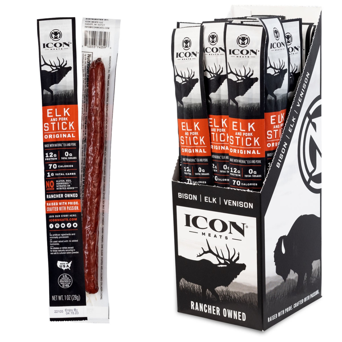 Icon 1 oz Original Elk Stick, Pack of 24