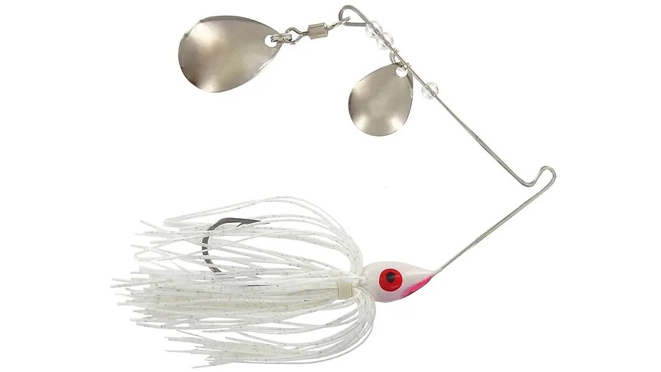 0.37 oz White Spinner Bait, Size 4-0