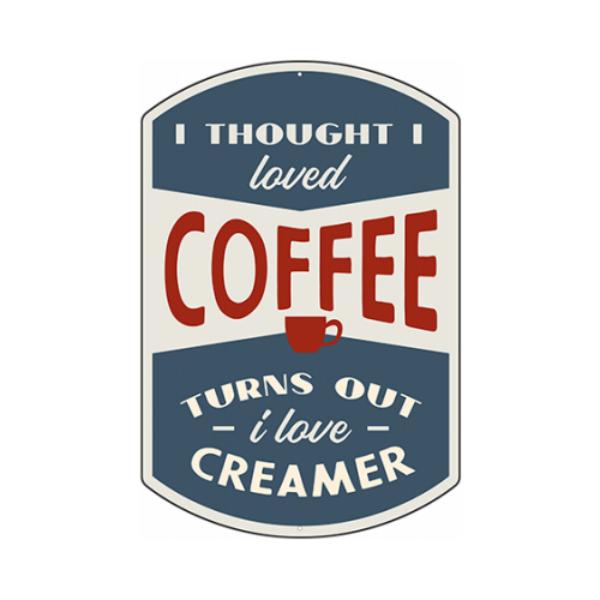 129617 10 x 14 in. Thought I Loved Coffee Metal Sign, Pack of 4