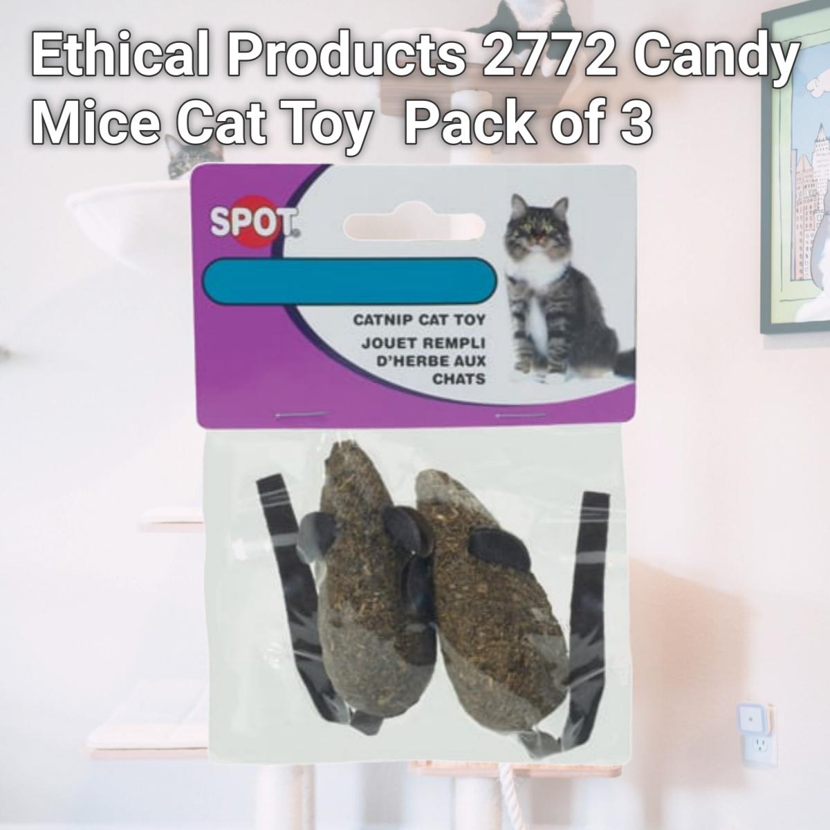 Picture of Ethical Products 2772 Candy Mice Cat Toy  Pack of 3