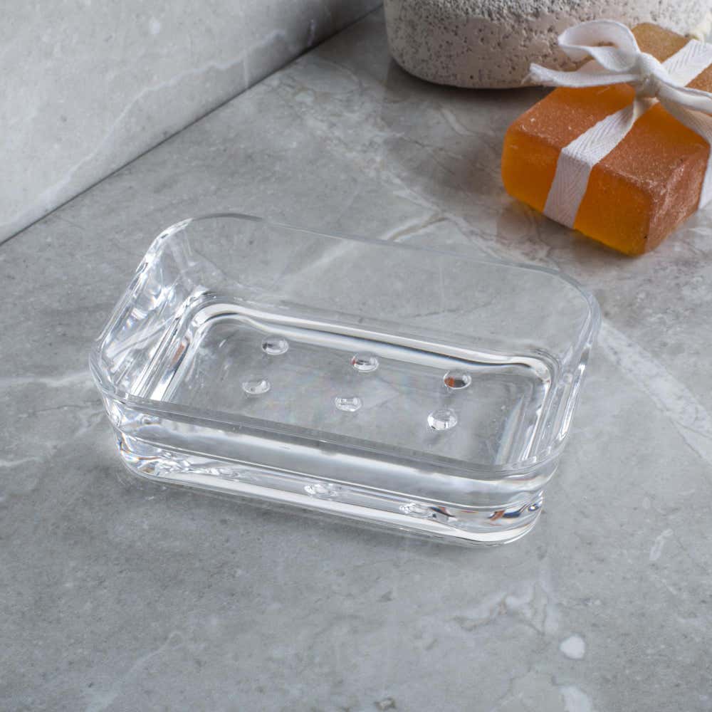 130077 Clear Soap Dish - Pack of 6