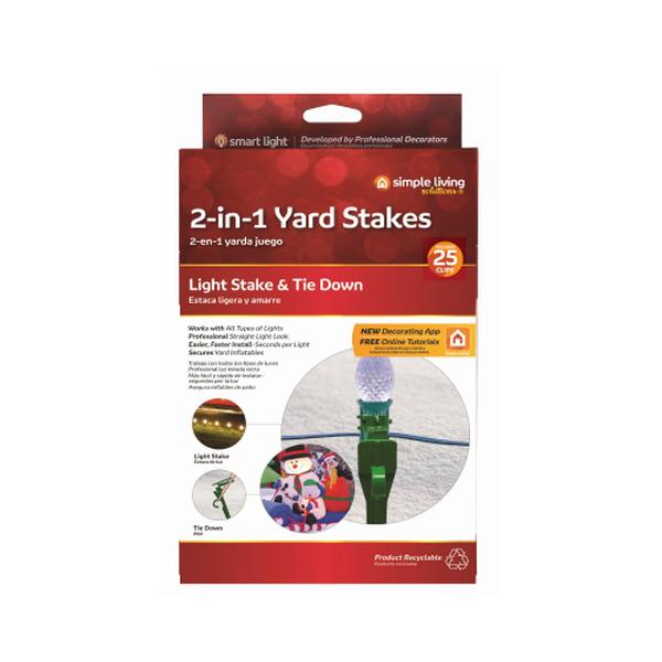 130528 2-in-1 Yard Stakes - 25 Count