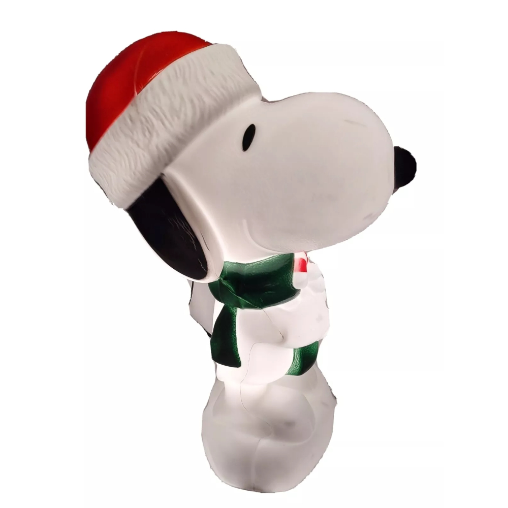 Picture of Gemmy Industries 130675 24 in. Christmas Lighted Blow Mold Yard Display with Candy Cane - White - Medium