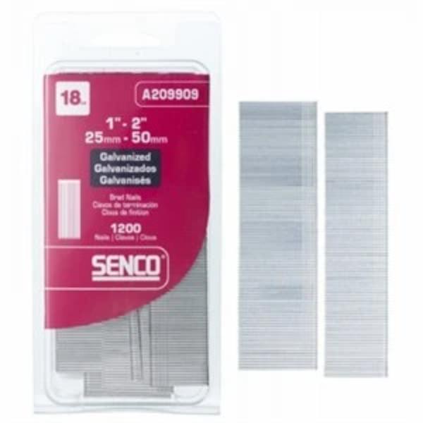 Brad Nail Strip Assortment, 5/8, 3/4, 1, 1-1/4 in L, 18 ga, Galvanized/Plain, Medium Head