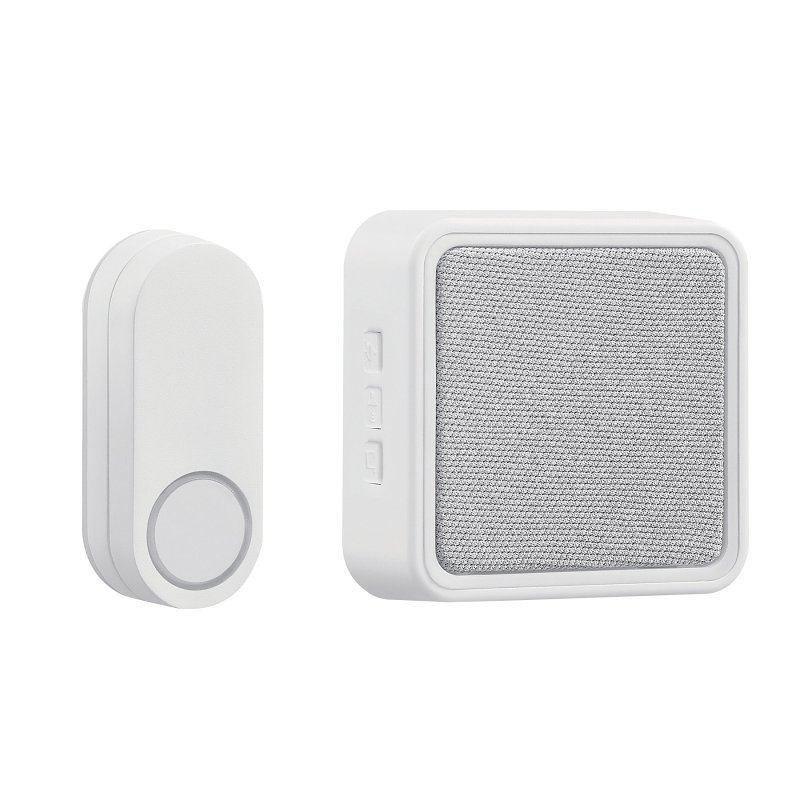 Wireless Doorbell Kit - White - Plastic