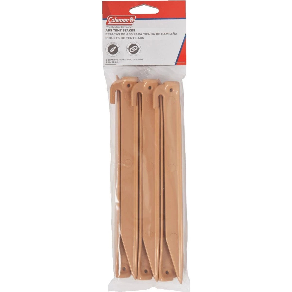 Picture of Coghlans 133832 9 in. Recycled Polypropylene Tent Peg - Pack of 6