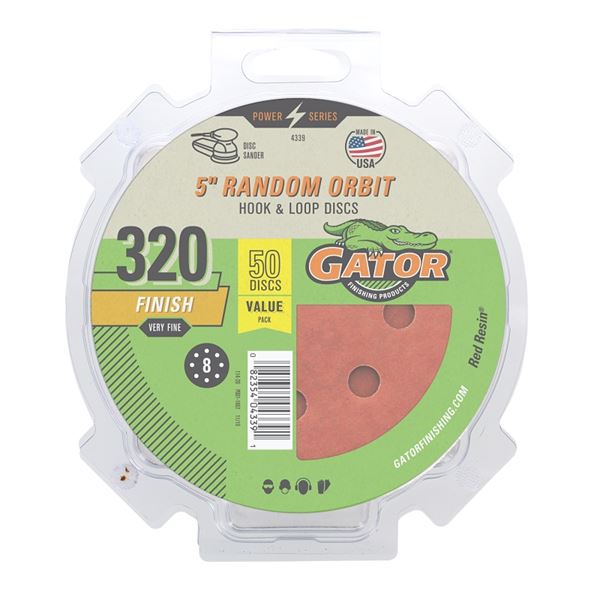 134839 5 in. Sanding Disc - 320 Grit - Pack of 50