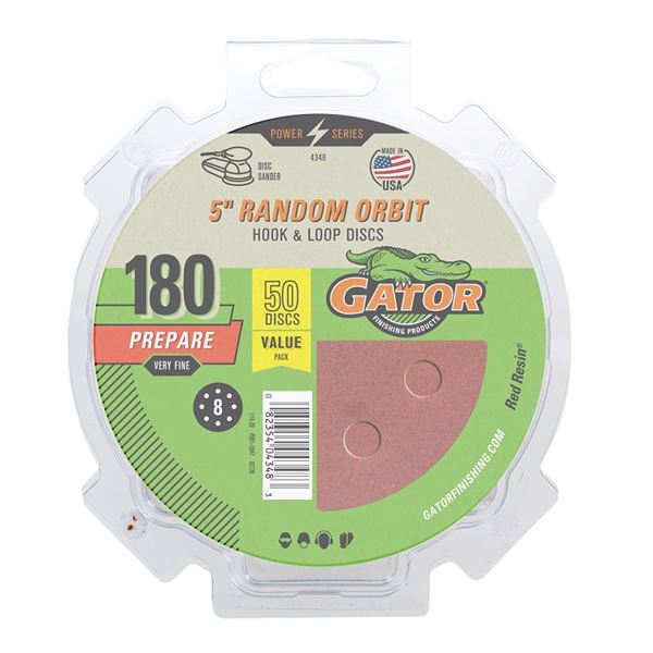 134840 5 in. Sanding Disc - 180 Grit - Pack of 50