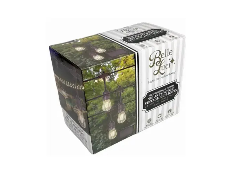 136272 10L Solar Vint Light Set - Warm White