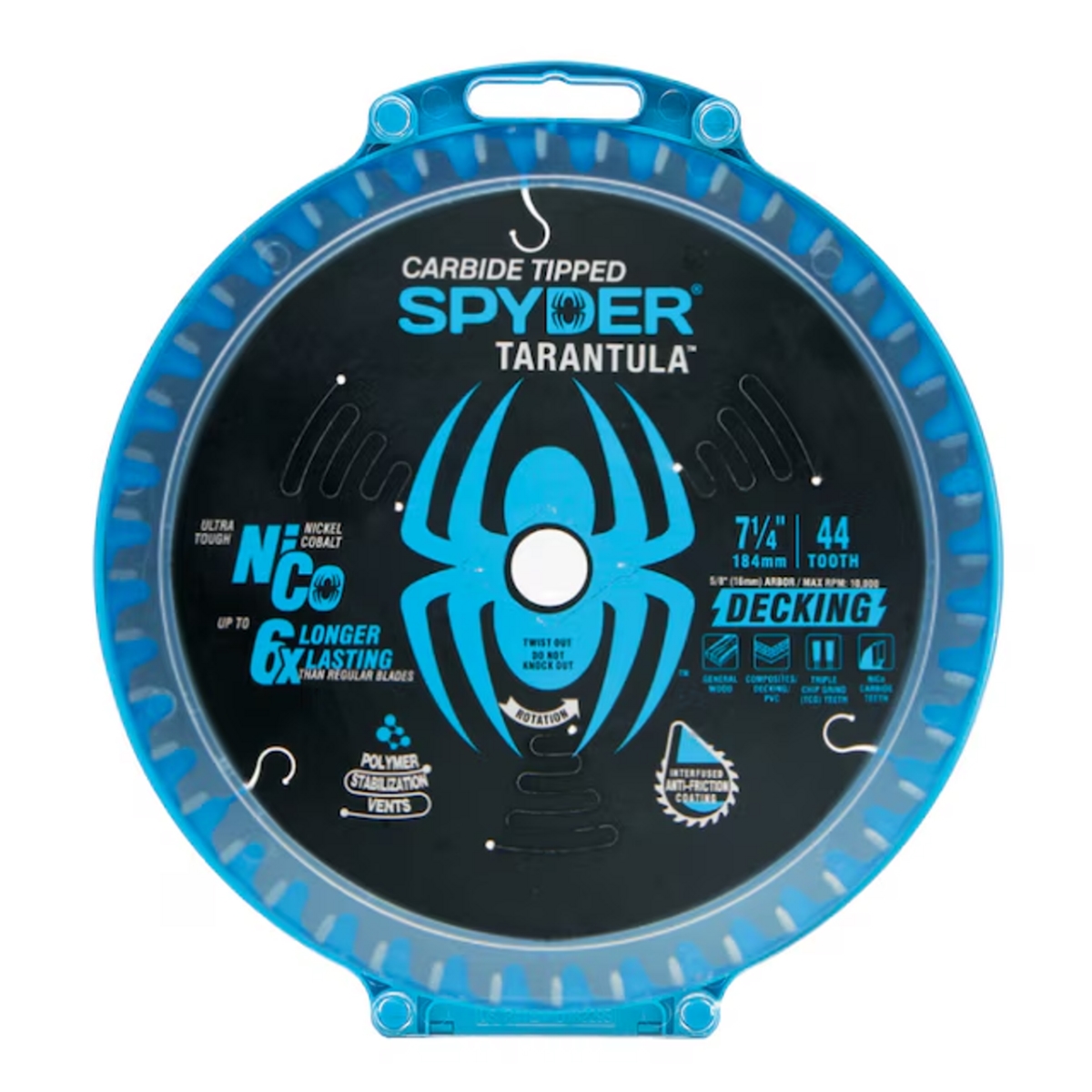 Spyder 7-1/4 Inch 44T Circular Saw Blade for Composite Deck and Siding - 13019