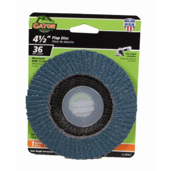 Spyder 4.5 Inch Ceramic Abrasive Flap Disk, 36 Grit, 5/8 Inch-11 Arbor Type 27 - 21003