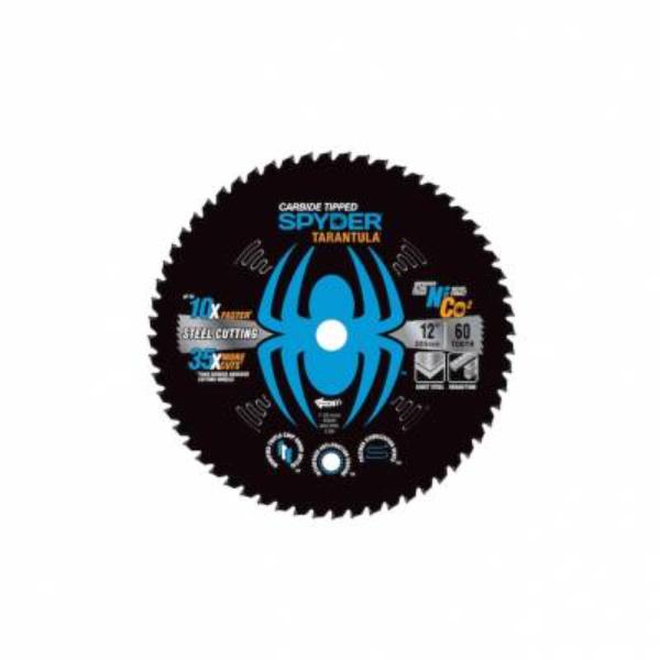 12 in. 60 Teeth Spyder Tarantula Metal Cutting Circular Saw Blade - Ring Pack