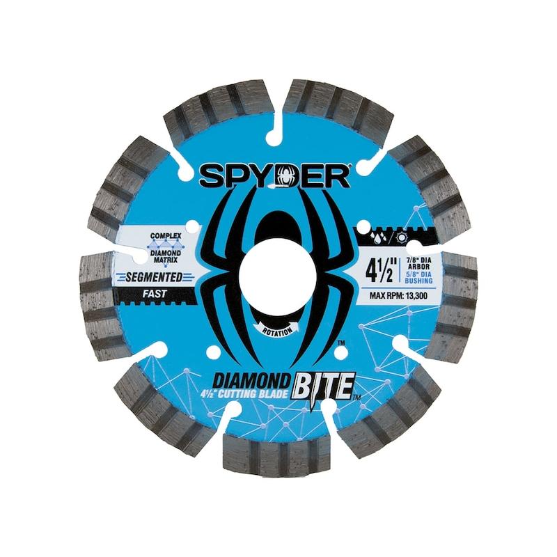 Spyder 4.5 Inch Wet/Dry Segmented Rim Diamond Blade for Angle Grinders - 14120