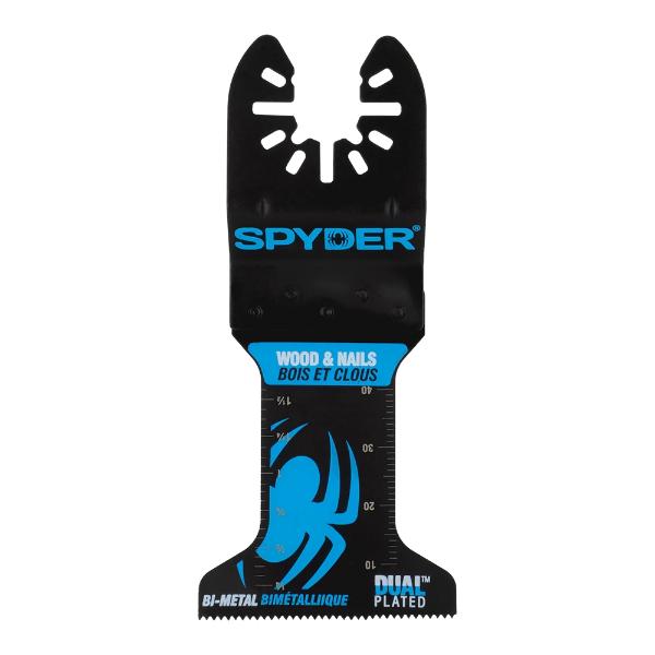 Spyder Osc Tool Blade, 1.75 Inch Width x 2 Inch Bi-Metal Wood/Nail Blade - 70005