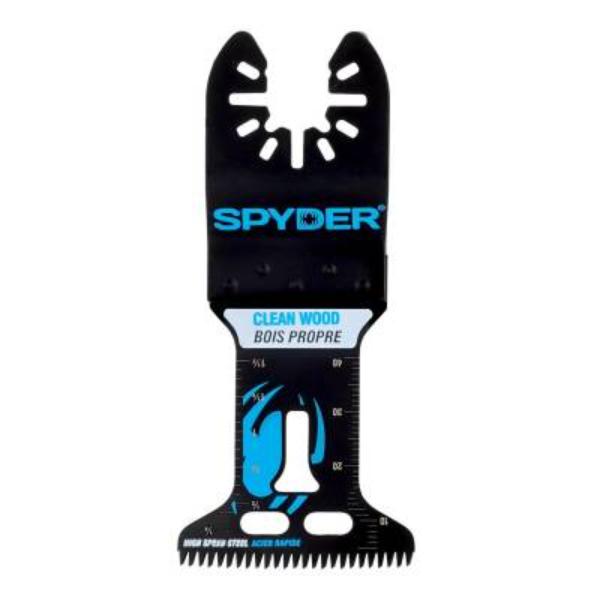Spyder Oscillating Tool Blade, 1.75 Inch Width x 2 Inch HSS Wood Cutting Blade - 70008
