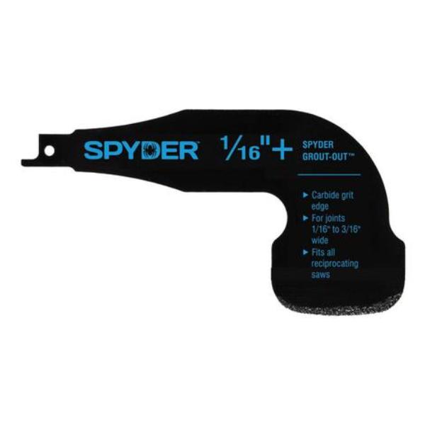 Spyder Reciprocating Saw Grout Removal Tool Attachment, 1/16in - 100263