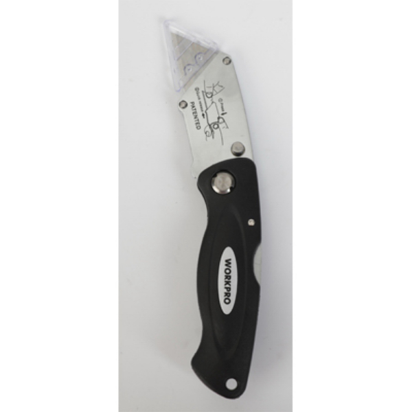 135120 Folding Utility Knife, Black