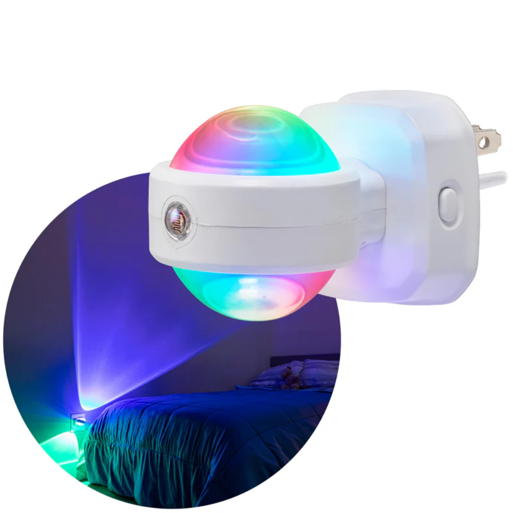 LED Swivel Night Light - Multi Color - Compact Design - Energy Efficient