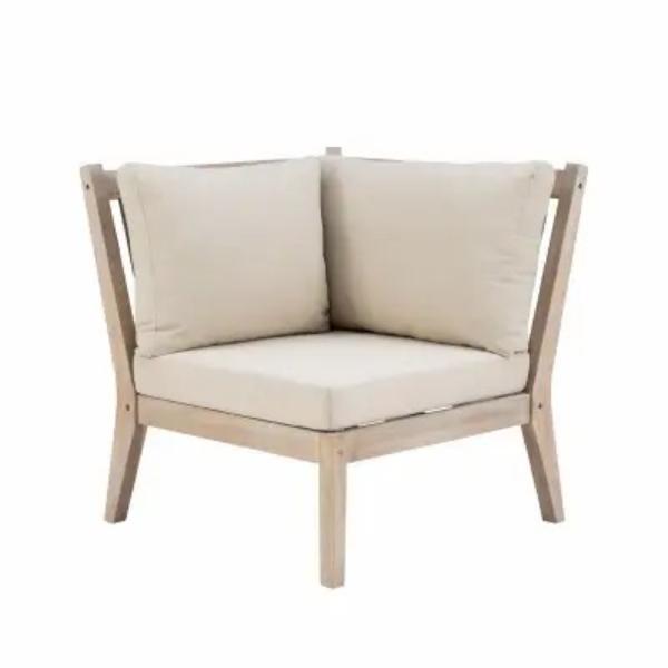 Linon Home Decor 139973 Svana Corner Chair - Natural