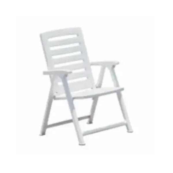 Picture of CMT Commerce 138884 San Marino Plastic Folding Arm Chair - White
